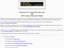 Tablet Screenshot of leo.stcloudstate.edu